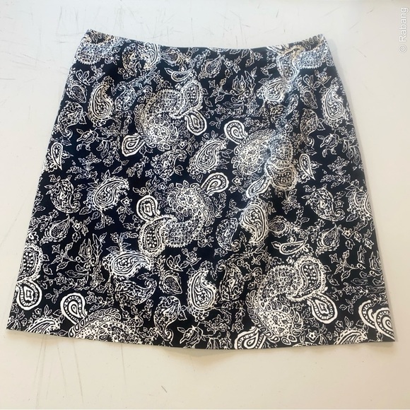 Ralph Lauren Black and White Cocktail Mini Skirt - Picture 2 of 8